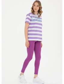 Resim U.S. Polo Assn. Kadın Mor Yüksek Bel Spor Tayt 50284055-VR038 
