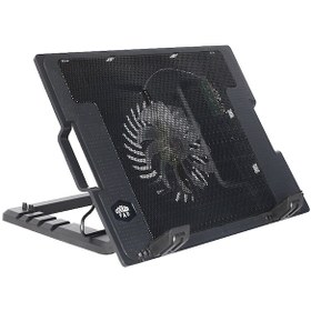 Resim Triline Işıklı Notebook Soğutucu Fan 5 Kademeli Stand Nb339 