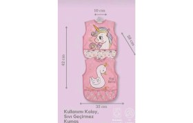 Resim Retro Women Kız Bebek Figürlü Mama Önlüğü Sıvı Geçirmez Önlük 