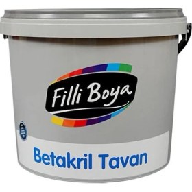 Resim Filli Boya Betakril Tavan 17,5 kg Beyaz Renk İç Mekan Astar Boyası Yüksek Kapatıcılık 