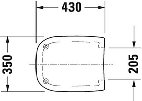 Resim Duravit Klozet kapağı D-Code, Üre termoset Klozet kapağı, Paslanmaz Çelik Menteşeli Klozet Kapağı, Beyaz 