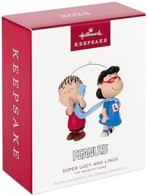 Resim Hallmark Keepsake Noel Süsü 2024, Fıstık Çetesi Süper Lucy ve Linus, Fıstık Hayranları için Hediyeler 