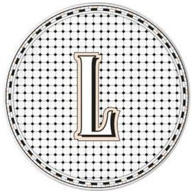 Resim The Mia Emily Pasta Tabağı L Harfli 19 Cm Eml0013 