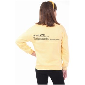 Resim Toontoy Kids Toontoy Kız Çocuk Baskılı Sweatshirt Sarı 