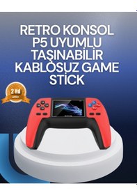 Resim Ceylan Adam Tak Çalıştır Mini Retro Gamepad 520 Klasik Oyun 