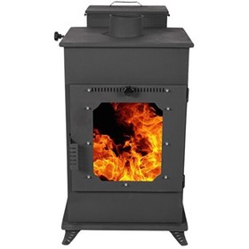 Resim Etinova M004 Mini Şömine Pelet Sobası (Fırınsız) 