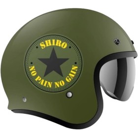 Resim Shiro JC. Dallas Retrpain Açık Kask 
