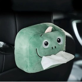 Resim Barbarosshop Araba Mendil Tutucu Araba Mendil Kutusu Peluş Dinozor 