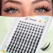 Resim 120 adet doğal ve canlı takma kirpik, enerjili bakışlar için kolay uygulanabilen başlangıç seti 