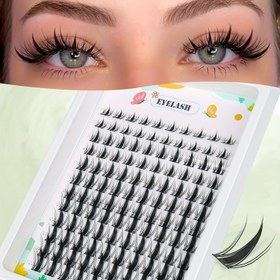 Resim 120 adet doğal ve canlı takma kirpik, enerjili bakışlar için kolay uygulanabilen başlangıç seti 