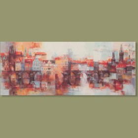 Resim Q-Art Kanvas Tablo Houses - 40x100 cm 