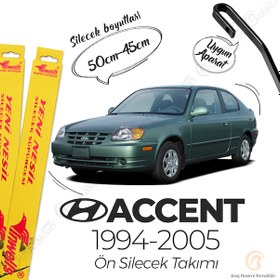 Resim Hyundai Accent Muz Silecek Takımı 1994-2005 İnwells N11.2817 