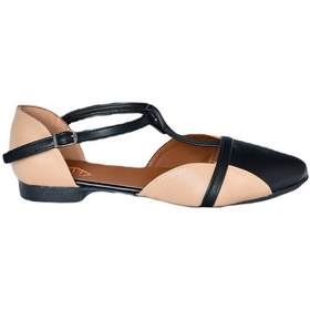 Resim Fox Shoes Ten/siyah Kadın Babet B726881809 Ten/siyah Ten Rengi - Pudra 
