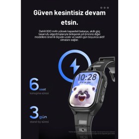 Resim HARVOX HX Kids 4G Pro+ Android Sim Kartlı Gps Akıllı Çocuk Saati Konum Takibi Görüntülü Konuşma 4G Destekli 