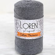 Resim Loren Cotton Macrame Gri - R081 - 34358 