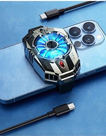 Resim Cep Telefon Sessiz Soğutma Fanı Radyatör Soğutucu iOs Uyumlu Android Pubg Gaming Soğutucu 