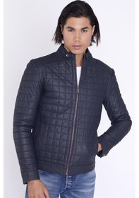 Resim Şahin Deri Lacivert Erkek Spor Gerçek Deri Mont-lacivert Lacivert 