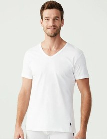 Resim U.s. Polo Assn. Erkek 2'li V Yaka Atlet 001 