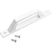 Resim Alüminyum Düz Kapı Kolu Sürgülü Veya Kanatlı Kapılar İçin Kol 200 X 25 X 42 Mm İşlevsel Ve Konforlu Düz Kol Beyaz Renk 