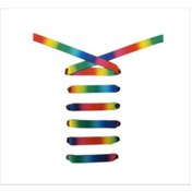 Resim Mag Spor Ayakkabı Bağcığı - 120 CM Gökkuşağı Çok Renkli 