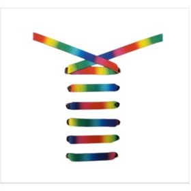 Resim Mag Spor Ayakkabı Bağcığı - 120 CM Gökkuşağı Çok Renkli 