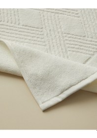 Resim English Home Chic Diamond Pamuk Ayak Havlusu 50x70 Cm Fildişi Fildişi 