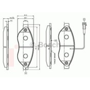 Resim BOSCH 0986TB2944 Fren Balatası Ön Fişli Ducato / Boxer 06- / Jumper 06- 14Q 