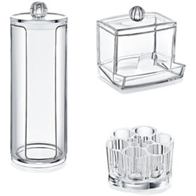 Resim Sultan's Üçlü Makyaj Organizer Seti Pamukluk, Rujluk, Kulak Pamukluğu 