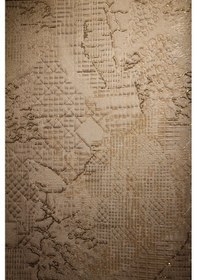 Resim İthal 16m2 Duvar Kağıdı 3boyutlu Düz Desen Simli Silinebilir Bej 