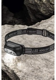 Resim Kamp Lambası Led Işık Kafa Lambası Balıkçı Lambası Ayarlanabilir Siyah 