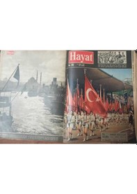 Resim Hayat Haftalık Mecmua - Şevket Rado - Sayılar -yıl 3 Cilt 5 Sayı 98-99-100-101-102-103-104-105-106-107-108-109-110-111-112-113 -114 -115 -116 1958 Toplam 19 Sayı Özel Tasarım Kitaplaştırılmış Halinde Koleksiyon 