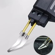 Resim 1 adet Dayanıklı Paslanmaz Çelik Pürüzsüz Başlıklı Altın Renkli Elektrotlarla - Verimli Kaynak için 45 Derece Dirsek Tasarımı - Araba Tamponları, Çamurluklar, Motosiklet Panelleri & PP Plastik Variller için İdeal 