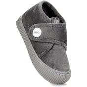 Resim Kiko Kids Petri Günlük Kız Çocuk Ev Okul Kreş Panduf Gri Gri 