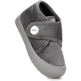 Resim Kiko Kids Petri Günlük Kız Çocuk Ev Okul Kreş Panduf Gri Gri 