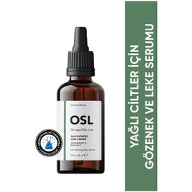 Resim OSL Omega Skin Lab Niacinamide Zinc Yağlı Ciltler İçin Gözenek Ve Leke Serumu 30 ML 