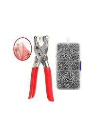 Resim 200 Adet Paslanmaz Çelik Çıtçıt Ve Pense Seti Metal Çıt Çıt Makinesi 5570 Diğer 