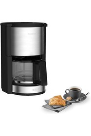 Resim Krups KM321 ProAroma Plus Filtre Kahve Makinesi, 10 Fincan, 1100W, Paslanmaz Çelik Detaylı 