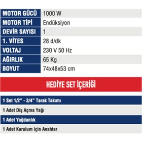 Resim Mercure MC-9002 Pafta Makinası 1/2-2 Tezgah Tipi Elektrikli 