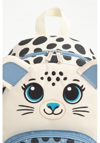 Resim Kar Leoparı Anaokulu Çantası - Kreş Ve Okul Öncesi Sırt Çantası Kız Çocuk & Erkek Çocuk Okul Çantası Kar Leoparı 