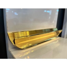 Resim Etna Metal Kulp 128mm Altın Dolap Kapak Modern Tv Ünite Çekmece Mobilya Komidin Altın 