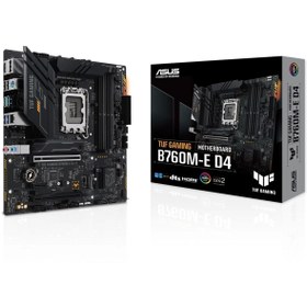 Resim ASUS Tuf Gaming B760m-e D4 Ddr4 5333mhz (OC) Rgb M.2 1700p Matx Anakart 
