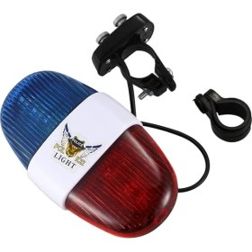 Resim Lidyahan Store Yi Bisiklet Polis Sirenli Elektronik Korna 6 Işık 4 Farklı Melodi Mavi - Kırmızı 