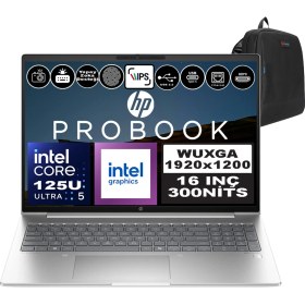 Resim Hp Probook 460 G11 Intel Core Ultra 5 125U Ddr5 32GB 1tb SSD Intel® Aı Boost 16 