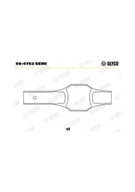 Resim Glyco 554752semı Piston Kol Burcu 1787c321 51024051051ha 51024051058 6 Adettir 