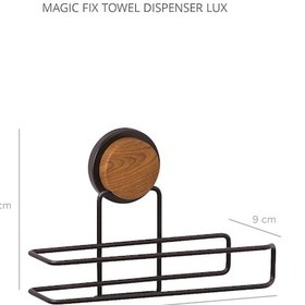 Resim Okyanus Home Ahşap Desenli Magic Fix Sihirli Yapışkan Siyah Kağıt Havluluk Siyah 