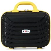 Resim Keo-plus Siyah-sarı 3 Lü Set Silikon Kırılmaz Pp Valiz 