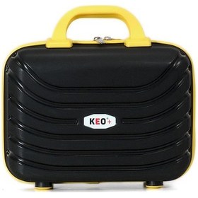 Resim Keo-plus Siyah-sarı 3 Lü Set Silikon Kırılmaz Pp Valiz 