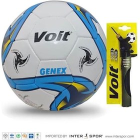 Resim Voit Genex Dikişli Futbol Topu + Voit Pompa 