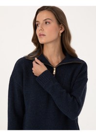 Resim Pierre Cardin Kadın Lacivert Kazak /triko 50316329-vr033 Lacivert 