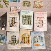 Resim 10 adet/torba "Dışarıdaki Düşler" Serisi Çift Malzemeli Etiketler, Tek Kullanımlık, Fotoğraf Çerçeveleri, Telefon Kılıfları, Kupalar, Planlayıcılar, Takvimler, Scrapbook'lar, Tatil Hediyeleri için Uygun 